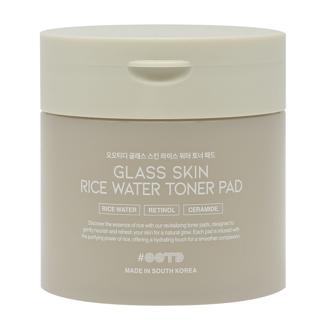 Glass skin rice water toner pad