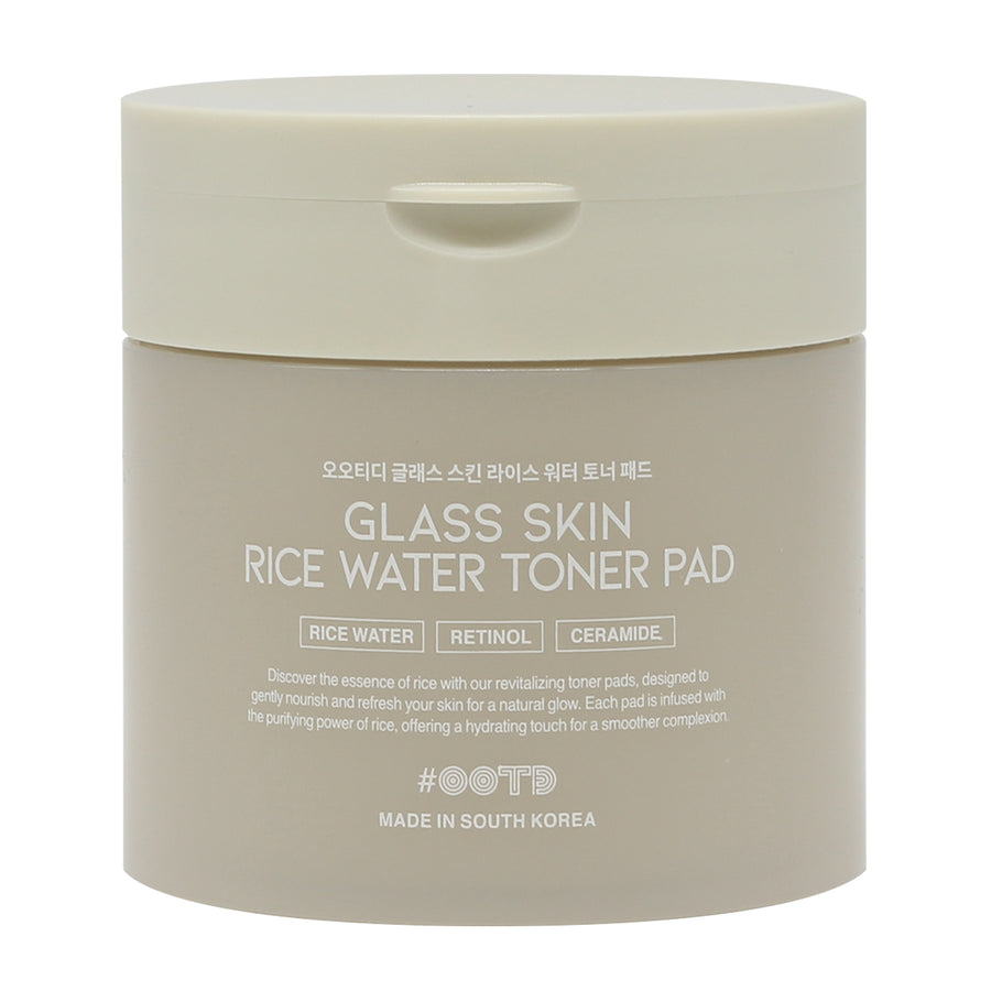Glass skin rice water toner pad