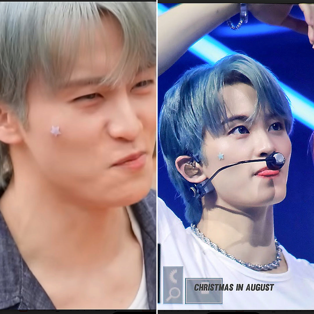 NCT Mark pimple patch star shaped acne patch Kpop idol skincare
