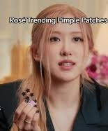 BLACKPINK Rose trending pimple patches star shaped K-beauty