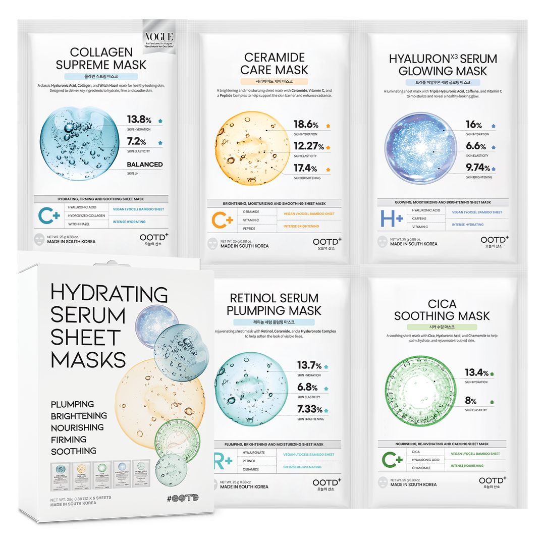 Hydrating Serum Sheet Mask Starter Kit (5pcs)