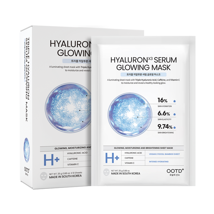 Triple Hyaluronic Acid Serum Glowing Mask (10pcs)