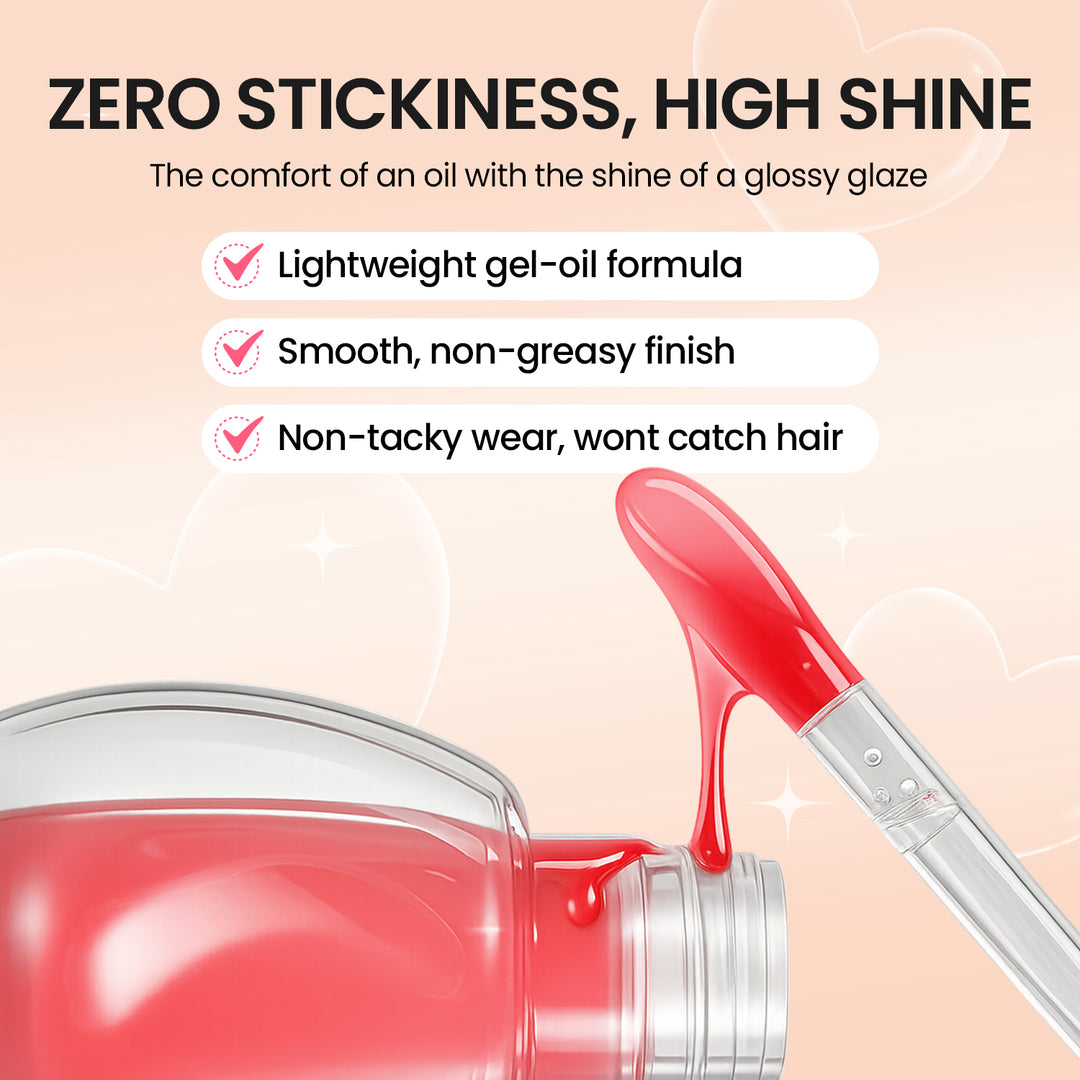 FLRT BY OOTD Peptide Glaze Xoxo Lip Oil 3g 01 (Soft Squeeze)