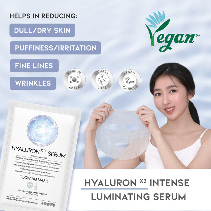 Triple Hyaluron Serum Glowing Mask (10pcs)