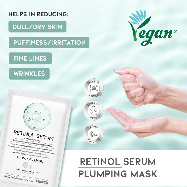 Retinol Serum Plumping Mask (10pcs)